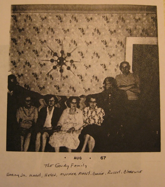 Harry Jr., Mabel, Helen, Mother Mabel, Carrie, Russel, Clarence