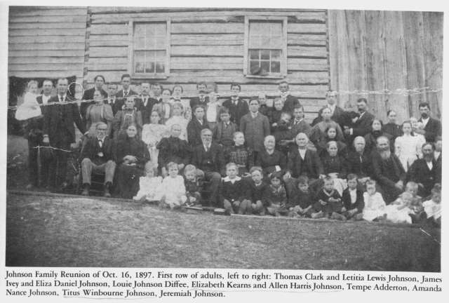Johnson Family Reunion 1897 - click to zoom in